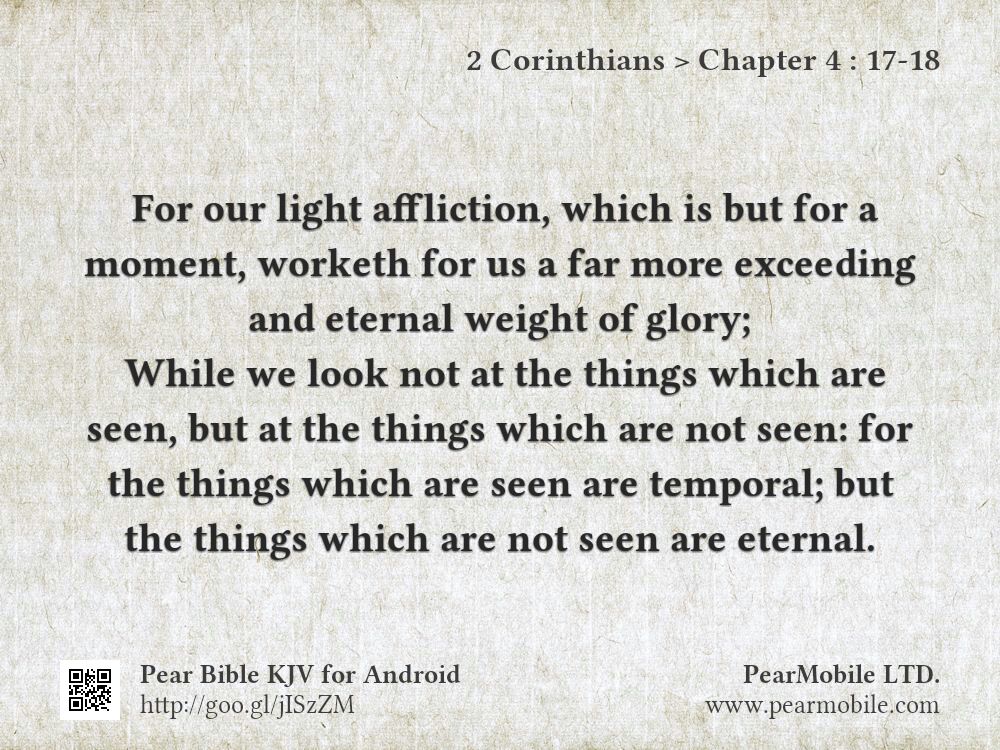 2 Corinthians, Chapter 4:17-18